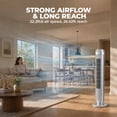 thumbnail image 6 of Alvantor 36" Tower Fan for Bedroom, 28dB Quiet Bladeless Cooling Fan with Remote, 5 Speeds 4 Modes, 12H Timer, 64° Oscillating Standing Fan, 6 of 7