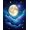 Dark Blue, Pattern 15, variant on ODIKA 8'x10' Washable Area Rug Durable, Non-Slip Large Nebula Galaxy Starry Planets Motif Planetary Stars Themed for Living Room, Under Sectional, Family