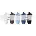 thumbnail image 3 of Men's No Show Boat Socks Thin Honeycomb Mesh Anti Slip Cushioned Sole Sweat Wicking Cotton Neutral Shades Summer Running Sports Daily Wear, Ankle Socks Men Multicolor Free Size, 3 of 9