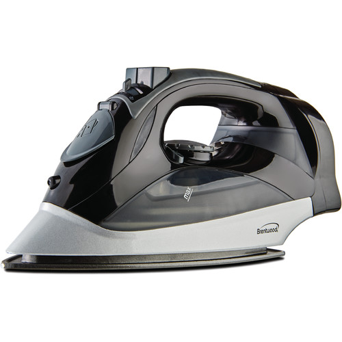 Brentwood MPI59 Steam Iron With Retractable Cord, Black