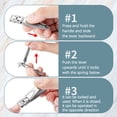 thumbnail image 4 of DPTALR Ultra-thin Portable Nail Clippers Manicure Tools Anti-splash Nail Clippers, 4 of 9