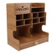 thumbnail image 4 of Organizador De Escritorio De Madera, Estante De Almacenamiento Estacionario De Escritorio Resistente, Diseño De Inserción Inclinada Multifuncional Para El Hogar, 4 of 6