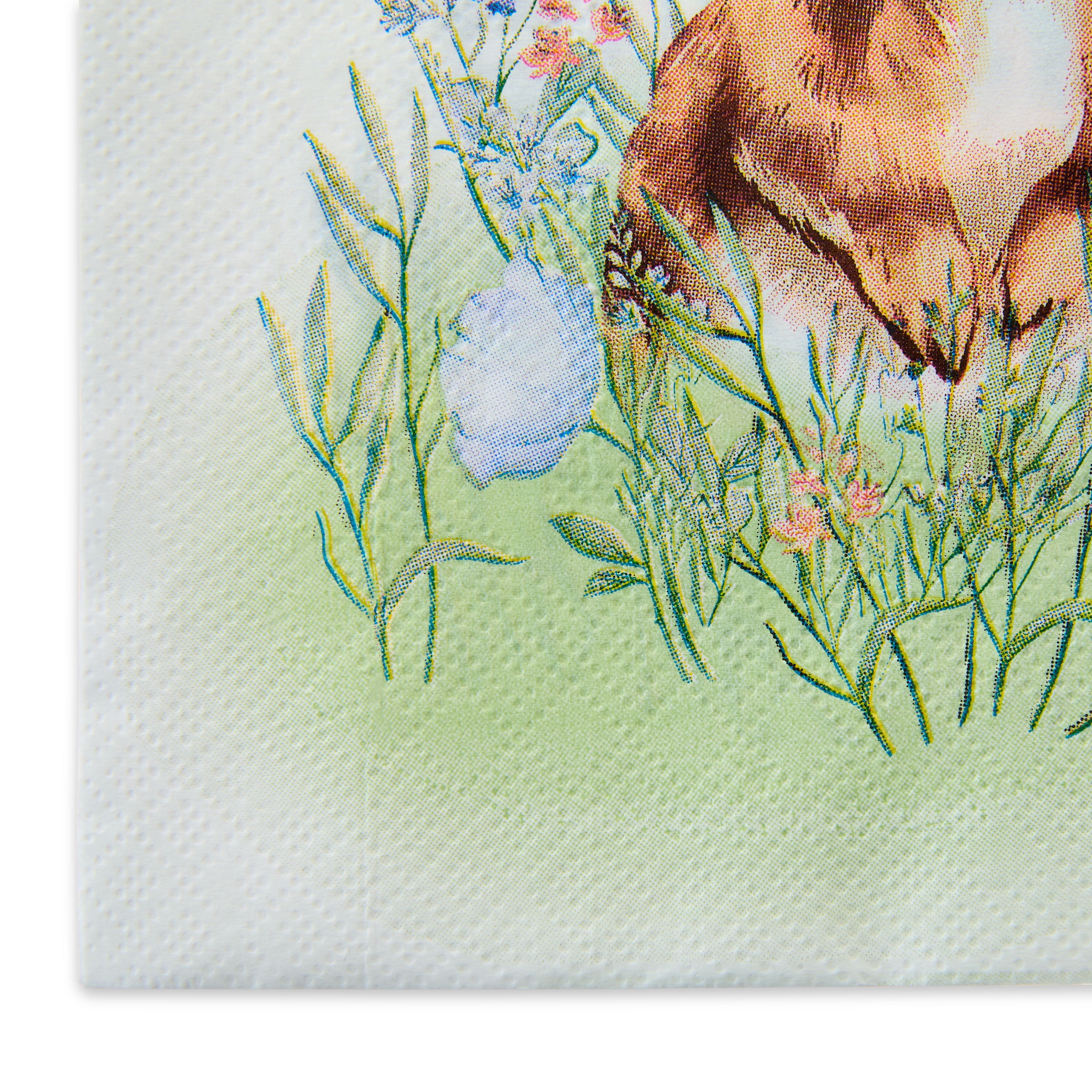 6.5" x 6.5" Multicolor Bunny Paper Napkins, 16 Count, Easter by Way To Celebrate