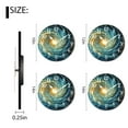 thumbnail image 2 of Wall Clock Silent Non-Ticking Battery Operated Modern Wall Clocks Decorative for Bathroom Kitchen-Galaxy Nebula Universe Starry Space Illustration(16inch), 2 of 4