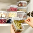 thumbnail image 1 of RKSTN Boîtes de Rangement Boîte de Rangement Double Compartiments Boîte de Rangement de Cuisine Scellée Conservation des Aliments Pot Frais Conteneur Boîtes de Rangement pour la Maison Outils de Réfrigérateur Accessoires, 1 of 8