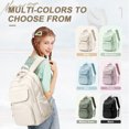 thumbnail image 5 of Cute Backpack for Women Men, Waterproof High School Bag Basic Backpack for College Students, Travel Laptop Backpack Lightweight Casual Daypack, Middle School Bookbag, Beige, 5 of 8