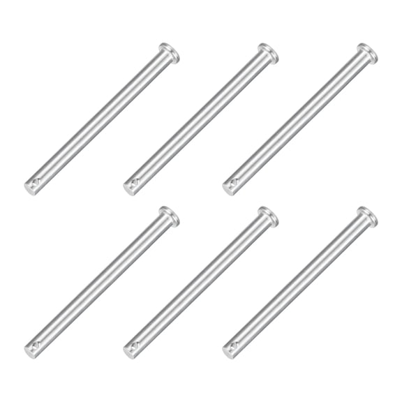 2Pcs 5/16" x 4" Single Hole Clevis Pins, 304 Stainless Steel Flat Head Pins