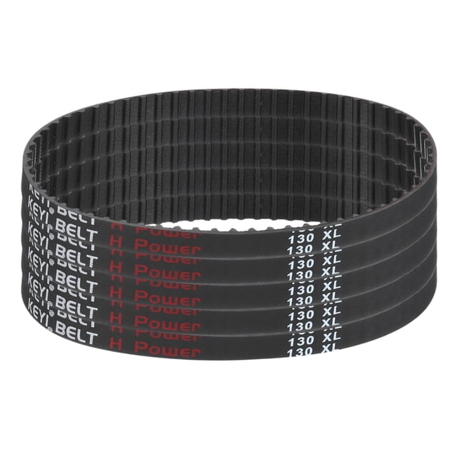 Paquete de 5 correa de distribución 130XL 037 65 dientes correa dentada de goma, 0.20" paso