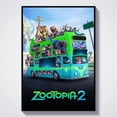 thumbnail image 2 of Zootopia 2 Bus Scene Judy Nick Detectives poster Wall Art Decor 8x12 UNFRAMED, 2 of 3