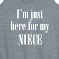 thumbnail image 3 of Instant Message - Here For My Niece  - Women's Racerback Tank Top, 3 of 6