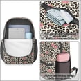 thumbnail image 4 of Pioneer Flower Floral Print Pattern 17" School Backpacks for Teens,Waterproof Oxford Fabric,S-Shape Padded Straps for School,Travel,Hiking,Camping, 4 of 5