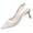 Beige, variant on High Heels for Women, Lace Mesh Pointed Toe with Sequins, Breathable Back Open-Toe Fishnet Slingback, Crystal Heel