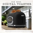 thumbnail image 2 of Rae Dunn Toaster, Digital Retro Stainless Steel with 6 Shade Settings, Black, 2 of 7