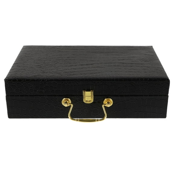 ELAYARD Portable Black Cigar Storage Case Made of EVA Plastic Durable Protective Holder for Travel Size 12.5 x 7.5 x 3.5 Inches