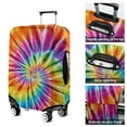 thumbnail image 5 of Colorful Rainbow Tie Dye Spiral Pattern Luggage Cover Fashion Suitcase Cover Baggage Covers Fit 25-28 Inch Luggage (Go Travel), 5 of 5