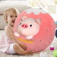 thumbnail image 1 of Almohada de peluche de conejito de 26 pulgadas, lindo animal de peluche de zanahoria, Kawaii Squishy Anime Plushie, almohada suave para abrazar el cuerpo, juguete de peluche de fruta, regalos par, 1 of 5