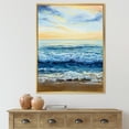 thumbnail image 2 of Designart 'Ocean Waves At Sunrise' Nautical & Coastal Framed Canvas Wall Art Print, 2 of 5