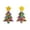 Colorful sequins, variant on Christmas Tree Sequins Stud Earrings Women Gentle Multicolour Rainbow Earrings