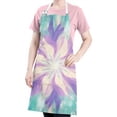 thumbnail image 5 of Tie Dye Pattern Apron-Garden Aprons for Women with Pockets-Cotton Linen Waterproof Kitchen Cooking Gardening Aprons Adjustable for Kitchen,Cooking,BBQ and Salon 33x27 Inch, 5 of 7