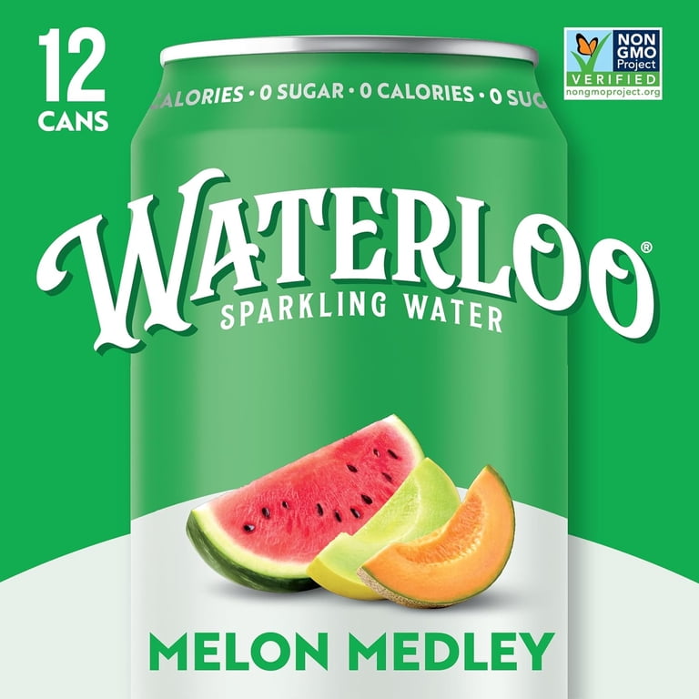 Waterloo Sparkling Water Melon Medley, 12 fl oz Cans, 12 Pack photo 5
