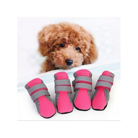 Pet Dog Boots   Reflective Lightweight Dog Shoes  Paw Protector With Anti-Slip Sole For Small and Big Pets