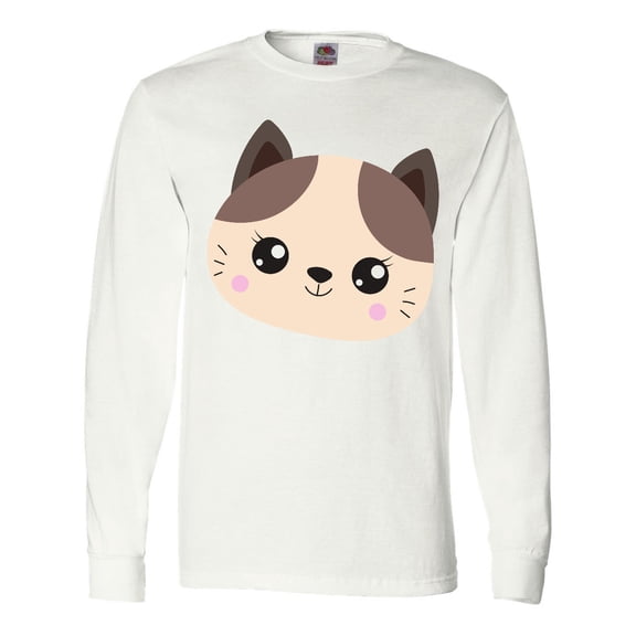 Inktastic Cute Cat, Little Cat, Kitten, Kitty, Cute Animal Long Sleeve T-Shirt