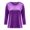 Purple, variant on Nilvkv Girls Shirts, Kids Shirts, Girls Classic Velvet Long Sleeve Top with Comfortable Round Neck for Cooler Weather and Special Occasions