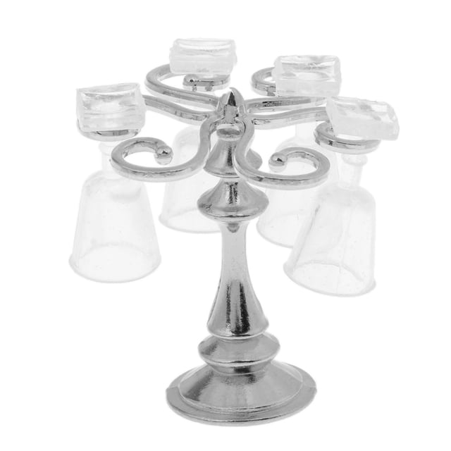 Estante de Copa en Miniatura de 1/12 con Goglets, Diseño , para Adornos de Decoración de , Juego de S Sunnimix Estante de copas de vino en miniatura