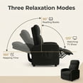 thumbnail image 3 of LAZY BUDDY 3 in 1 Adjustable Recliner Chair, Fabric Recliner Sofa for Adults with Side Pocket, Home Theater Seating with Lumbar Support & Backrest for Living Room, 3 of 12