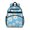 Daisy Pioneer Flower Blue Pattern-1, variant on Daisy Pioneer Flower Blue Pattern Cute School Backpack Bag for School with Padded Back and Adjustable Shoulder Straps 15.25"x11.5"x5.25"
