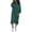 Green, variant on Womens Hoodies Casual Oversized Long Sleeve Drawstring Pullover Tops Warm Cozy Winter Hooded Dress Tunic With Pockets