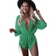 thumbnail image 1 of Traje de baño de 3 piezas para mujer, conjunto de bikini halter con mameluco de tres piezas Verde Medio CH Verde Medio CH Xishao ropa, 1 of 2