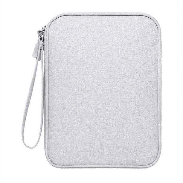 Organizador de dispositivos electrónicos para viajes, estuche organizador de cables para viajes, bolsa compacta para accesorios electrónicos, color gris