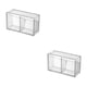 thumbnail image 2 of Bewildely Caja organizadora montada en la pared para almacenamiento diario Suministros de baño de fácil acceso Caja de almacenamiento para transparente 17.3*10.3*6.6 cm 2Conjunto, 2 of 6