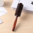 thumbnail image 5 of Yucurem 3 Sizes Anti Static Wood Bristle Hair Round Brush Hairdresser Styling, 5 of 10