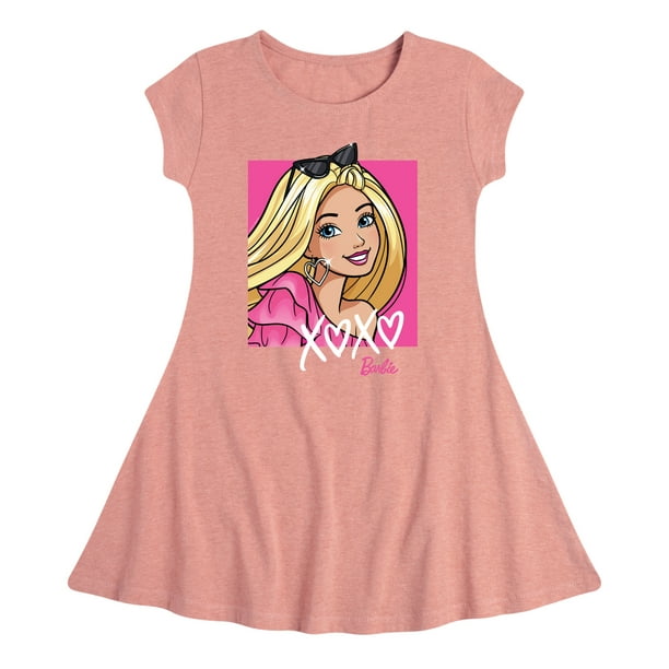 Barbie - Xoxo Barbie - Toddler And Youth Girls Fit And Flare Dress ...