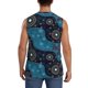 thumbnail image 4 of Fotbe Bohemian Turtle Men's Camiseta sin Mangas Estampada para Hombres, Playera Casual para Gimnasio, Entrenamiento, Playa-Medium, 4 of 7