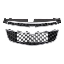 PIT66 Fit For CHEVY CRUZE 2011-2014 Front Bumper Upper & Lower Grille PAIR SET of 2PCS
