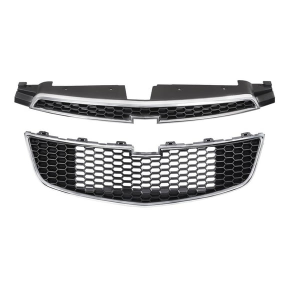PIT66 Fit For CHEVY CRUZE 2011-2014 Front Bumper Upper & Lower Grille PAIR SET of 2PCS