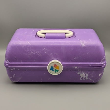 Caboodles Rare Purple Marble On The Go Girl Classic Cosmetic Makeup Travel Case
