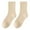 Brown, variant on DQRPSEETB Women Solid Color Socks Mid Tube Autumn and Qinter All Long Tube Pure Cotton Pile Socks Women Compression Crew Socks Gray