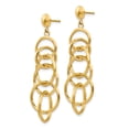 thumbnail image 2 of Primal Gold 14 Karat Yellow Gold Circle Drop Post Earrings, 2 of 4