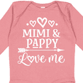 thumbnail image 4 of Inktastic Mimi and Pappy Love Me Boys or Girls Long Sleeve Baby Bodysuit, 4 of 5