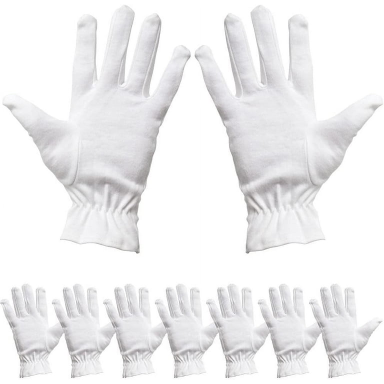 100 Percent Cotton Gloves for Dry Hands Eczema, Selizo 10 Pairs White  Cotton Gloves for Women Dry Hands Moisturizing Cosmetic Sensitive Irritated  Skin