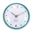 thumbnail image 4 of Waterproof Bathroom Clock Battery Operated Wall Clock with Suction Cup, Green, 4 of 7