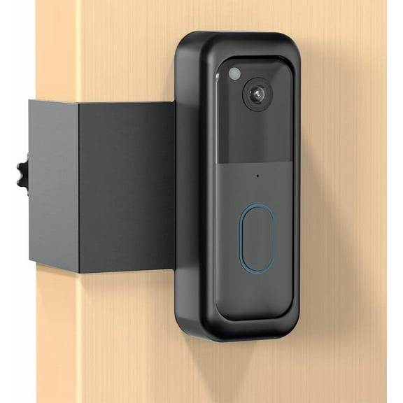MY Blink Doorbell Mount, Anti-Theft Blink Video Doorbell Door Mount Bracket No Drilling, Not Block Doorbell Motion Sensor, Easy to Install, Fit for Blink Doorbell Camera (Black)