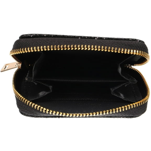 Masteelf  Small Glitter Purse Zipper Coin Change Holder Gift for Friends