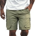 thumbnail image 1 of Pantalones cortos holgados con cordón para hombre - Transpirables y ligeros - Spandex, ropa urbana informal, tallas S-XXL, 1 of 7