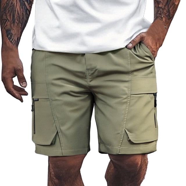 Pantalones cortos holgados con cordón para hombre - Transpirables y ligeros - Spandex, ropa urbana informal, tallas S-XXL
