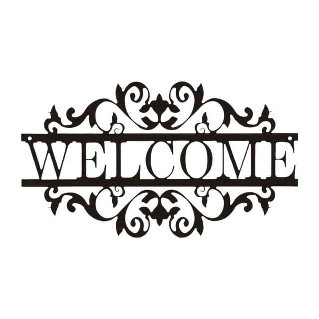 Letrero de bienvenida para puerta de entrada, etiqueta de bienvenida, adorno colgante creativo para pared, decoración de pared, placa para casa, para